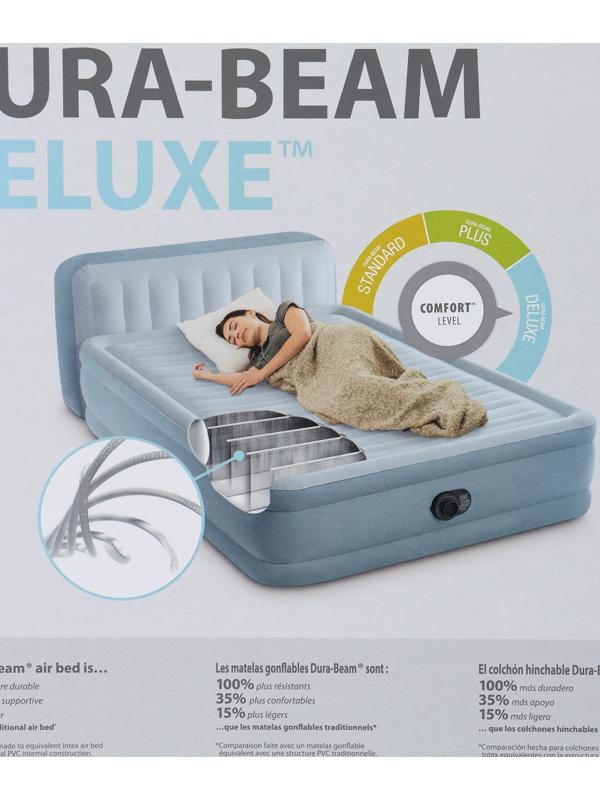 Кровать надувная QUEEN ULTRA с изголовьем 152 х 236 х 86 см, с встр насосом 64450ND