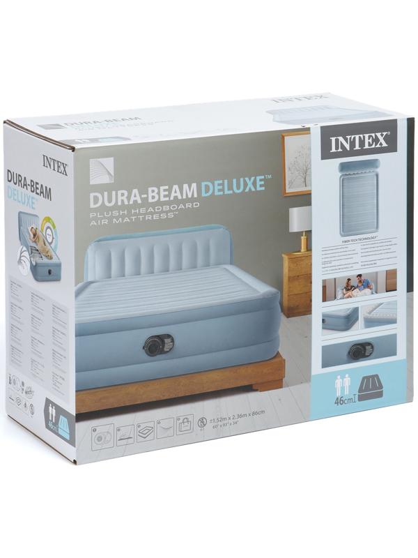 Кровать надувная QUEEN ULTRA с изголовьем 152 х 236 х 86 см, с встр насосом 64450ND