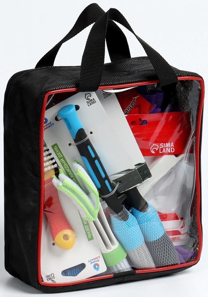 Набор автомобилиста для чистки салона, 9 предметов