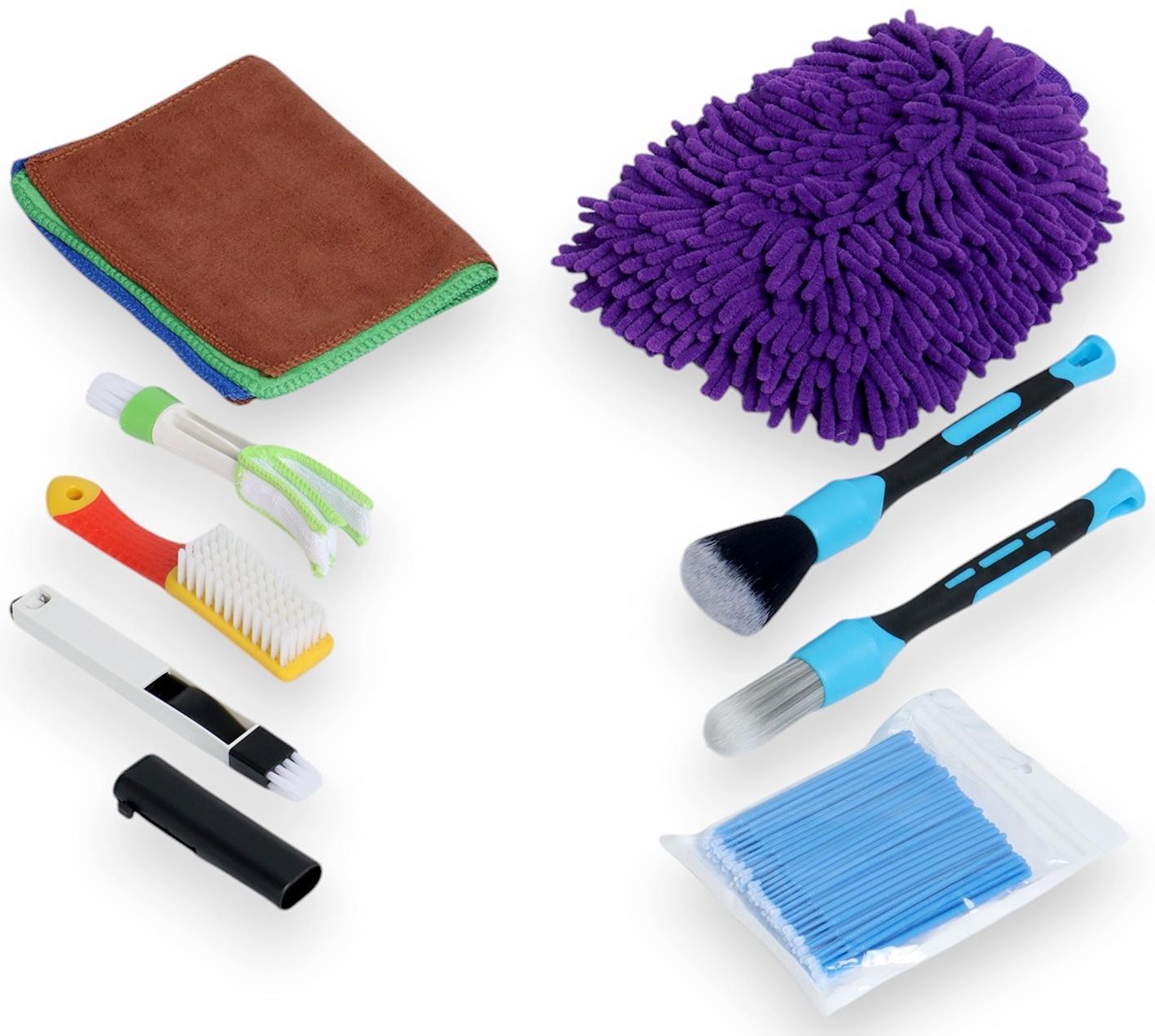 Набор автомобилиста для чистки салона, 9 предметов