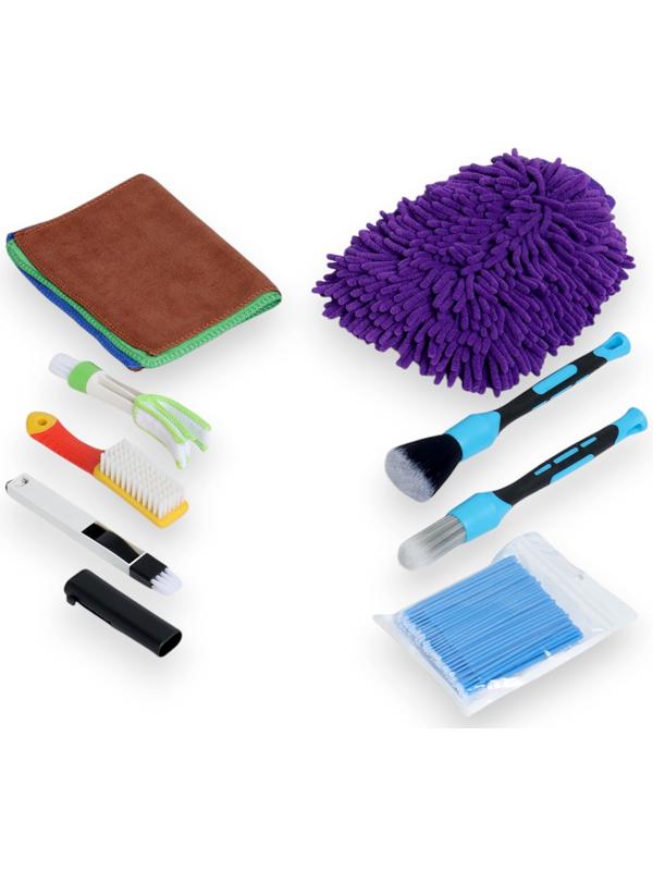 Набор автомобилиста для чистки салона, 9 предметов