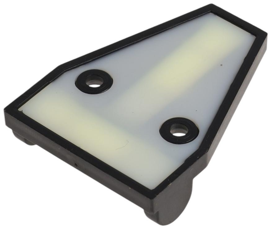 Уровень пластиковый ТУНДРА, мини, треугольный, 2 глазка