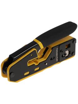 Кримпер ТУНДРА, обжим пластиковых клемм RJ45 RJ11/12, зачистка до 7 мм