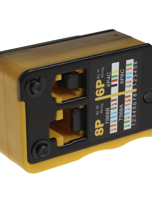 Кримпер ТУНДРА, обжим пластиковых клемм RJ45 RJ11/12, зачистка до 7 мм