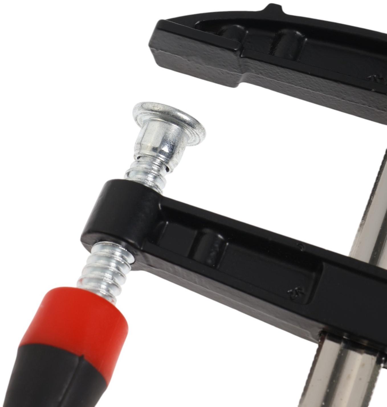 Струбцина F-образная усиленная ТУНДРА, тавровый профиль, 2К рукоятка, 150×50×200 мм