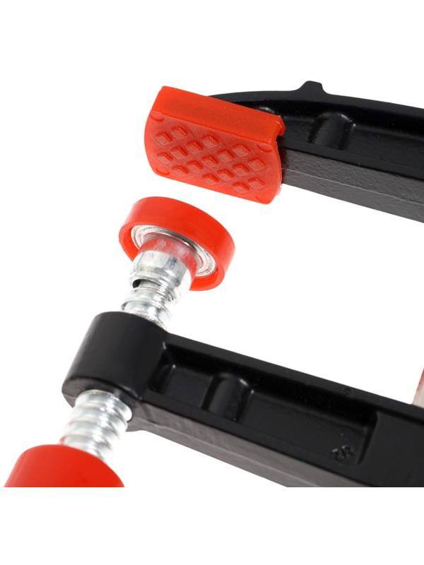 Струбцина F-образная усиленная ТУНДРА, тавровый профиль, 2К рукоятка, 150×50×200 мм