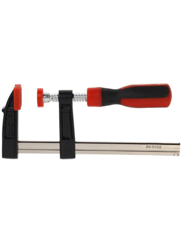 Струбцина F-образная усиленная ТУНДРА, тавровый профиль, 2К рукоятка, 150×50×200 мм