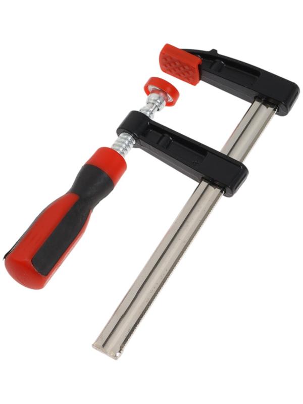 Струбцина F-образная усиленная ТУНДРА, тавровый профиль, 2К рукоятка, 150×50×200 мм