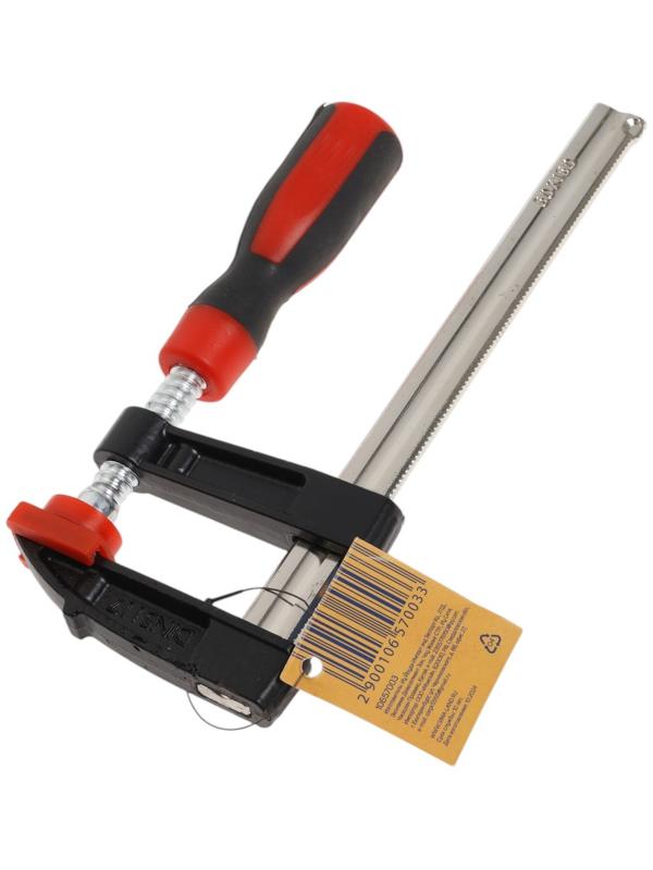 Струбцина F-образная усиленная ТУНДРА, тавровый профиль, 2К рукоятка, 150×50×200 мм