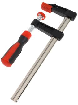 Струбцина F-образная усиленная ТУНДРА, тавровый профиль, 2К рукоятка, 200×50×250 мм