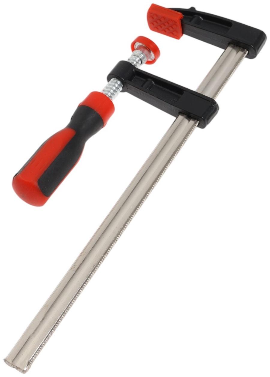 Струбцина F-образная усиленная ТУНДРА, тавровый профиль, 2К рукоятка, 250×50×300 мм