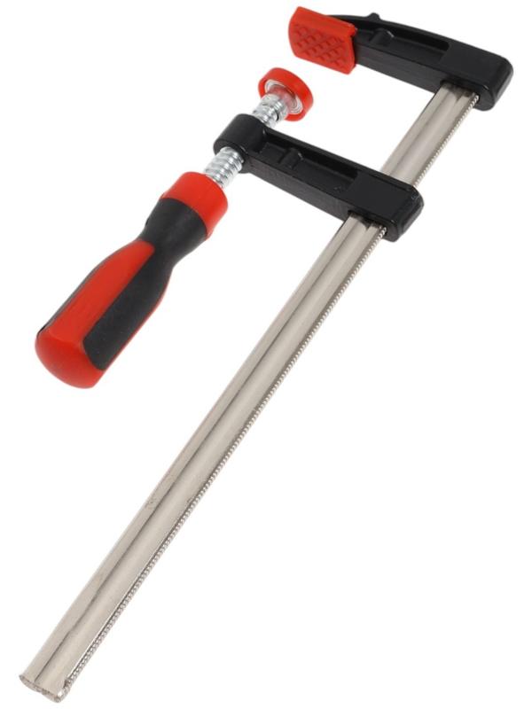 Струбцина F-образная усиленная ТУНДРА, тавровый профиль, 2К рукоятка, 250×50×300 мм