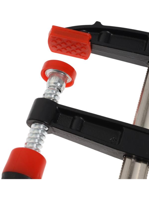 Струбцина F-образная усиленная ТУНДРА, тавровый профиль, 2К рукоятка, 250×50×300 мм