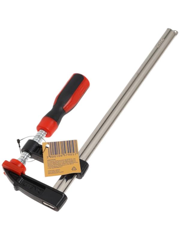 Струбцина F-образная усиленная ТУНДРА, тавровый профиль, 2К рукоятка, 250×50×300 мм