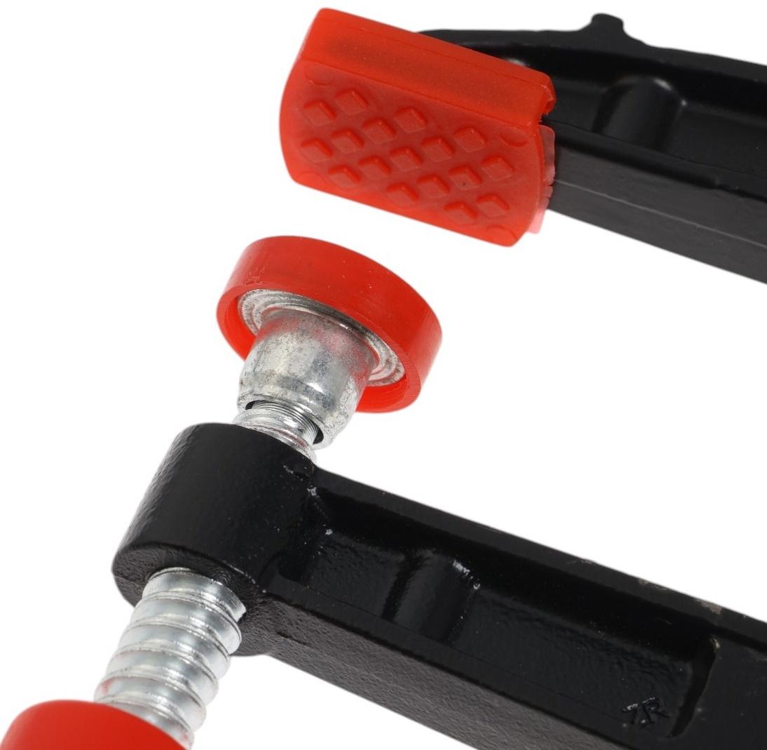 Струбцина F-образная усиленная ТУНДРА, тавровый профиль, 2К рукоятка, 300×50×350 мм