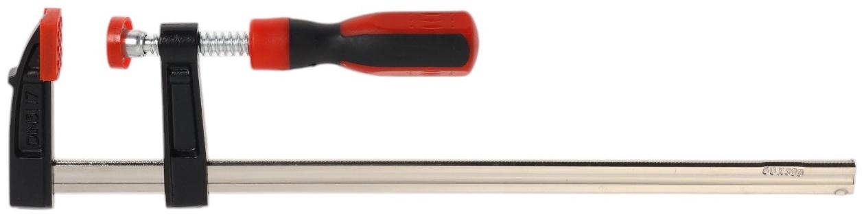 Струбцина F-образная усиленная ТУНДРА, тавровый профиль, 2К рукоятка, 300×50×350 мм