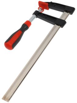 Струбцина F-образная усиленная ТУНДРА, тавровый профиль, 2К рукоятка, 300×80×380 мм