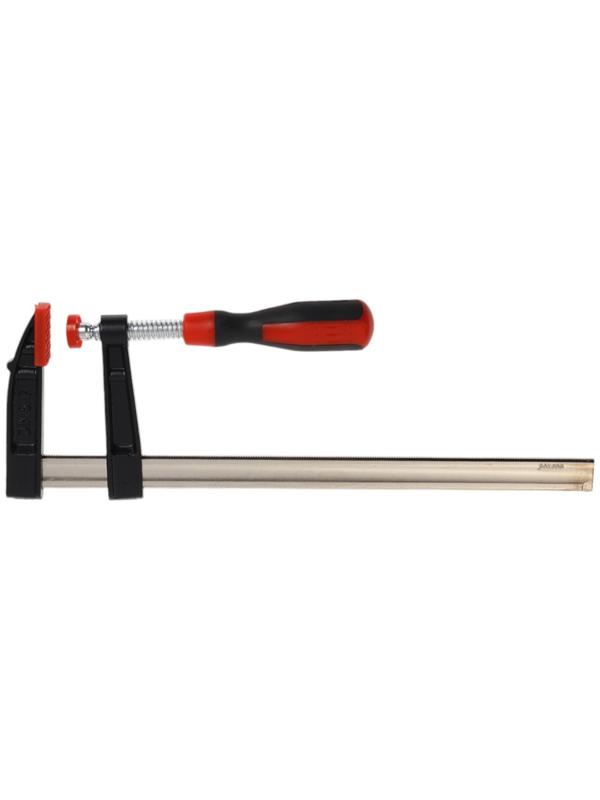 Струбцина F-образная усиленная ТУНДРА, тавровый профиль, 2К рукоятка, 300×80×380 мм