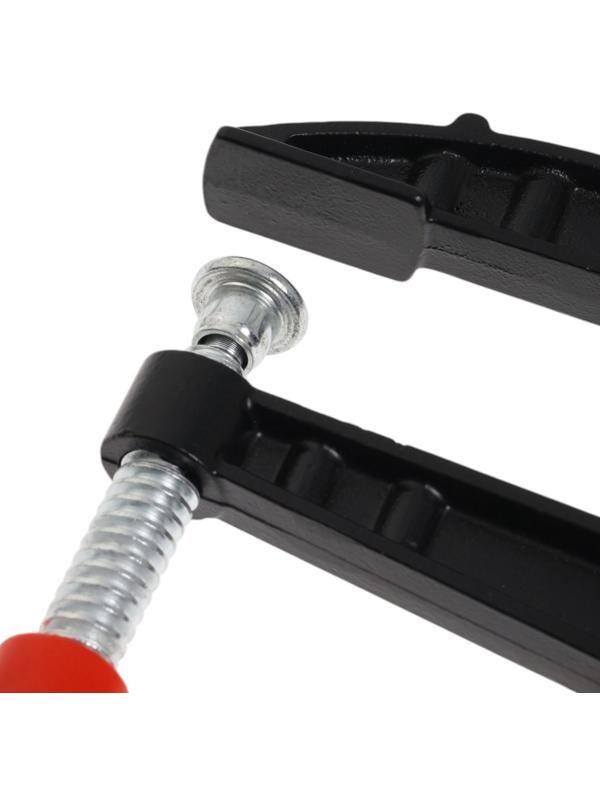 Струбцина F-образная усиленная ТУНДРА, тавровый профиль, 2К рукоятка, 300×80×380 мм