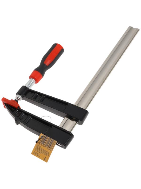 Струбцина F-образная усиленная ТУНДРА, тавровый профиль, 2К рукоятка, 300×120×390 мм