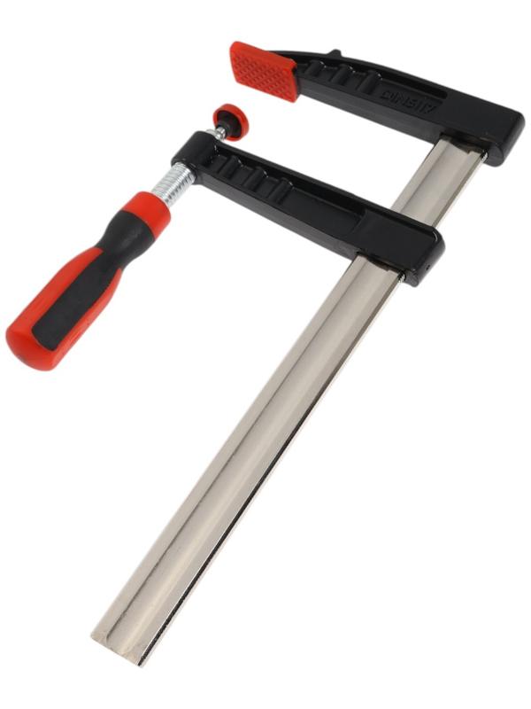 Струбцина F-образная усиленная ТУНДРА, тавровый профиль, 2К рукоятка, 300×120×390 мм