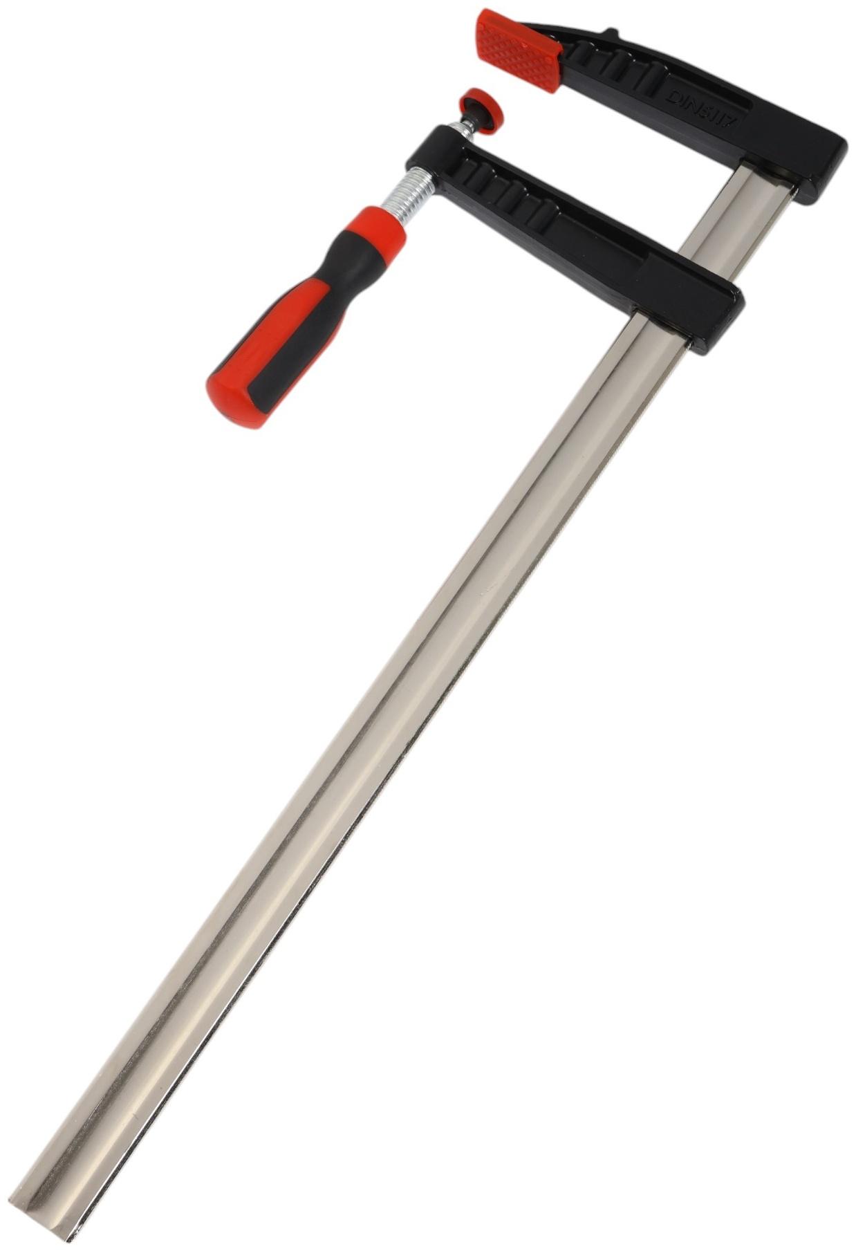 Струбцина F-образная усиленная ТУНДРА, тавровый профиль, 2К рукоятка, 500×120×590 мм