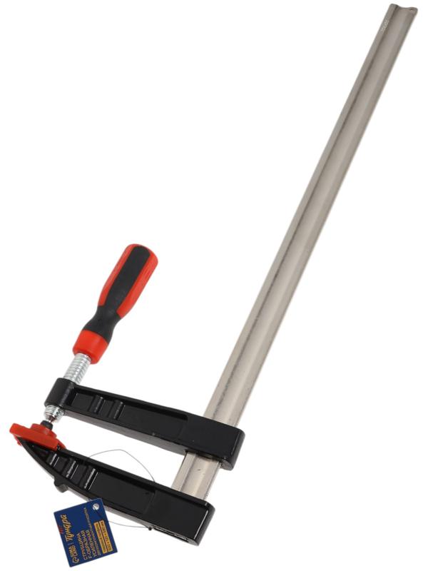 Струбцина F-образная усиленная ТУНДРА, тавровый профиль, 2К рукоятка, 500×120×590 мм