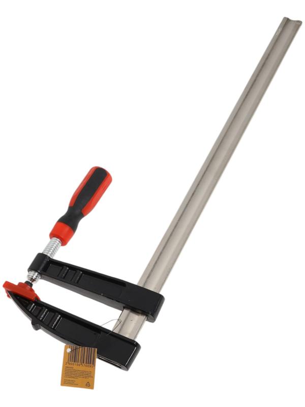 Струбцина F-образная усиленная ТУНДРА, тавровый профиль, 2К рукоятка, 500×120×590 мм