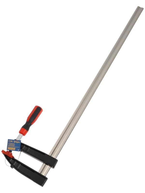 Струбцина F-образная усиленная ТУНДРА, тавровый профиль, 2К рукоятка, 800×120×890 мм