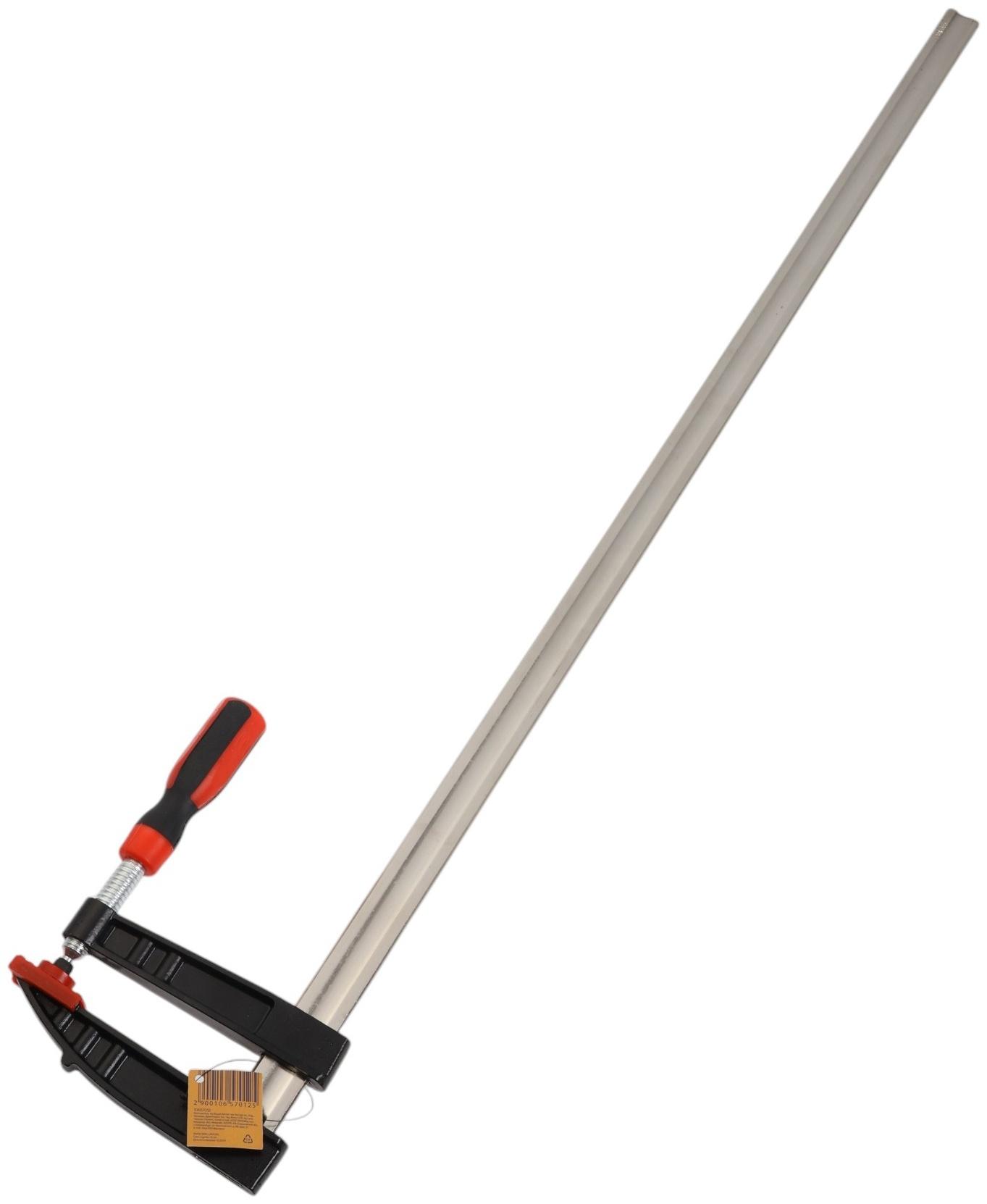 Струбцина F-образная усиленная ТУНДРА, тавровый профиль, 2К рукоятка, 1000×120×1090 мм