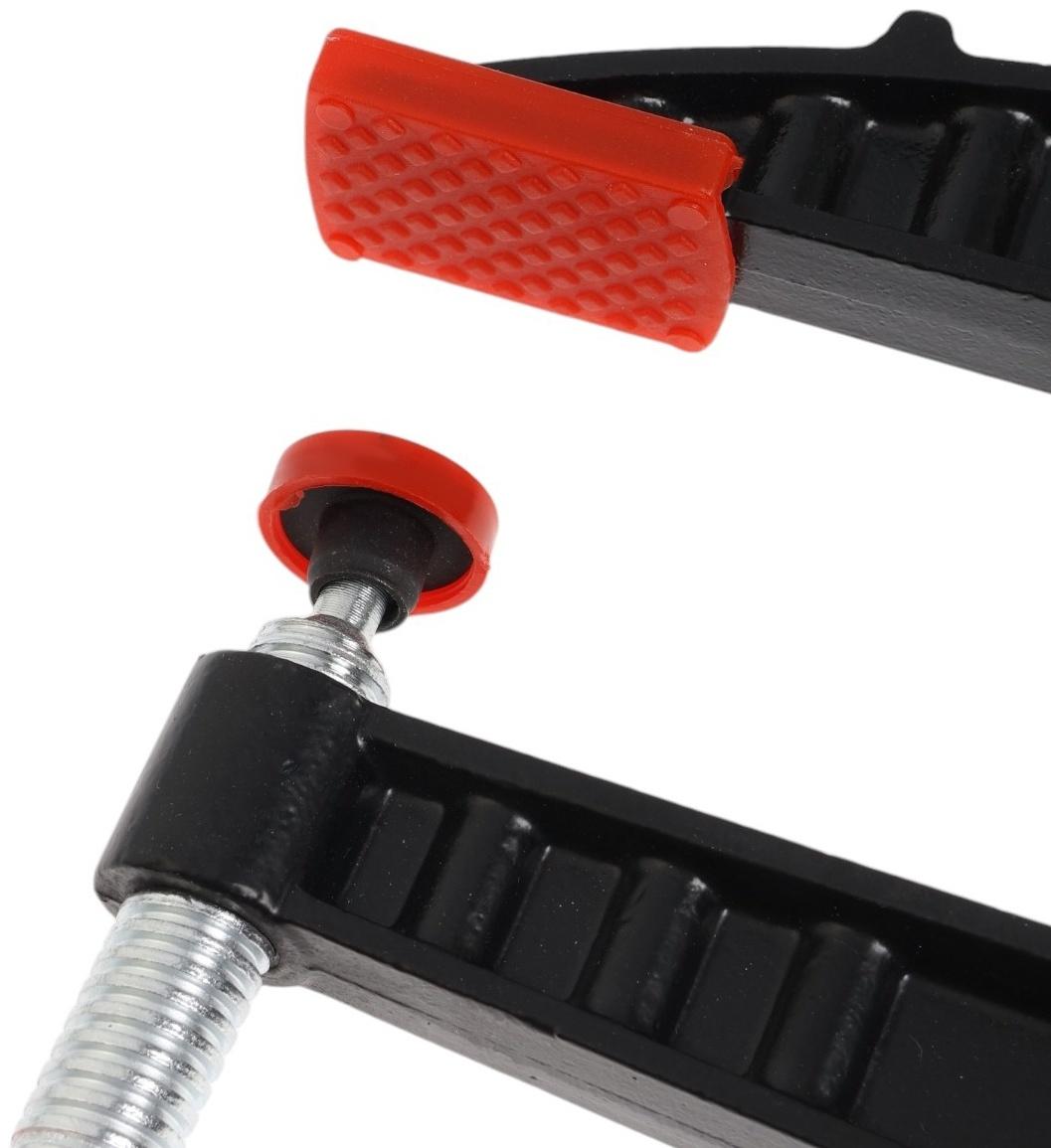 Струбцина F-образная усиленная ТУНДРА, тавровый профиль, 2К рукоятка, 1000×120×1090 мм