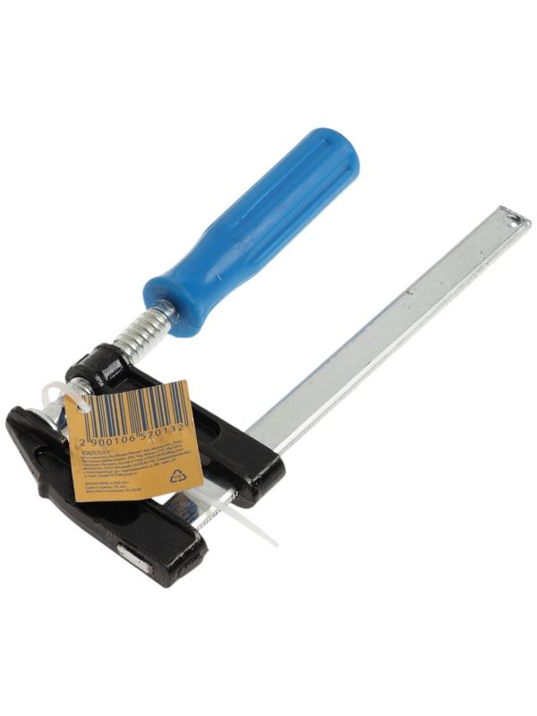 Струбцина F-образная ТУНДРА, пластиковая рукоятка, 150×50×200 мм