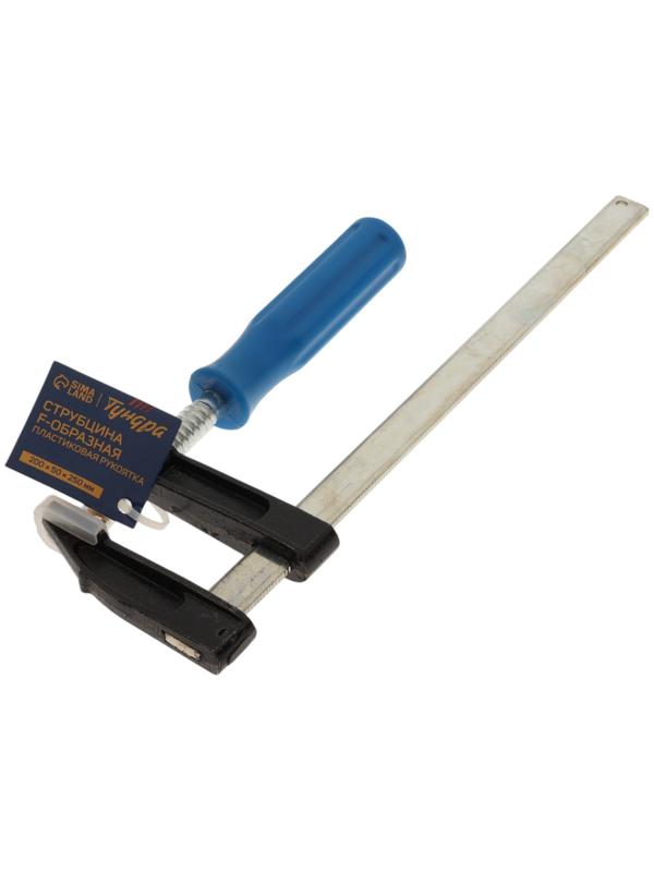 Струбцина F-образная ТУНДРА, пластиковая рукоятка, 200×50×250 мм