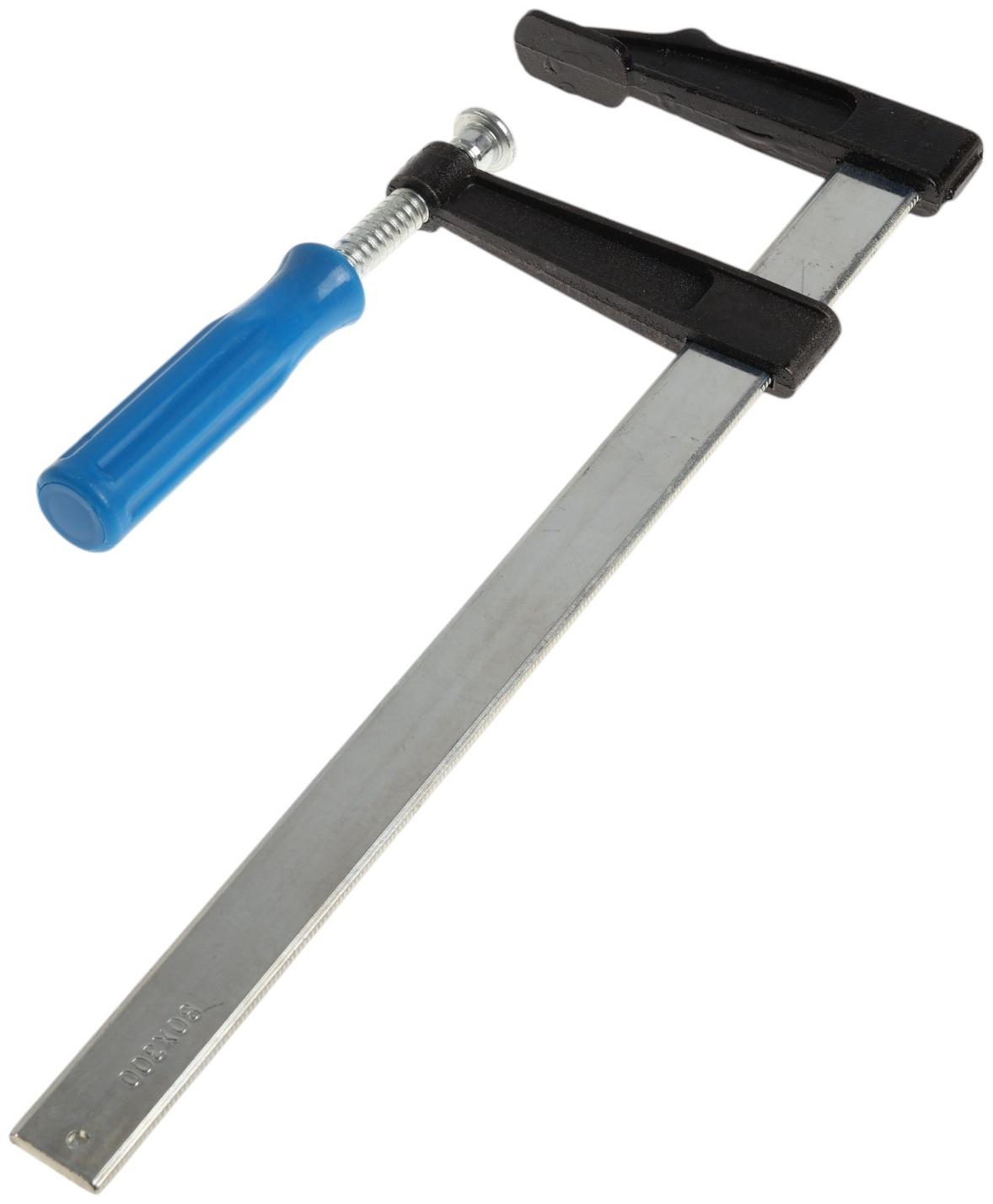 Струбцина F-образная ТУНДРА, пластиковая рукоятка, 300×80×380 мм