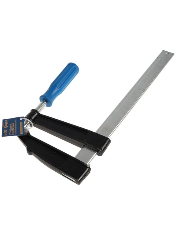 Струбцина F-образная ТУНДРА, пластиковая рукоятка, 300×120×390 мм