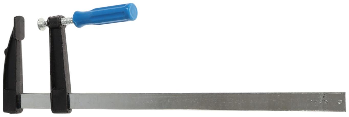 Струбцина F-образная ТУНДРА, пластиковая рукоятка, 500×120×590 мм