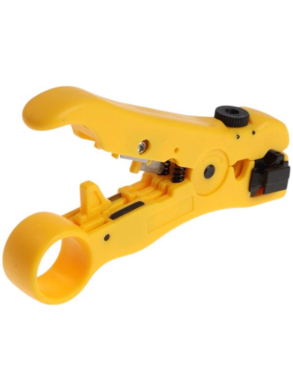 Стриппер ТУНДРА, для зачистки и обрезки витой пары, коаксиального кабеля RG-59/7/9/11