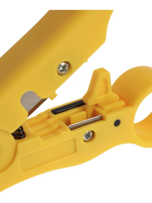 Стриппер ТУНДРА, для зачистки и обрезки витой пары, коаксиального кабеля RG-59/7/9/11