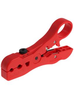 Стриппер ТУНДРА, для зачистки и обрезки витой пары, коаксиального кабеля RG-59/6/7/11