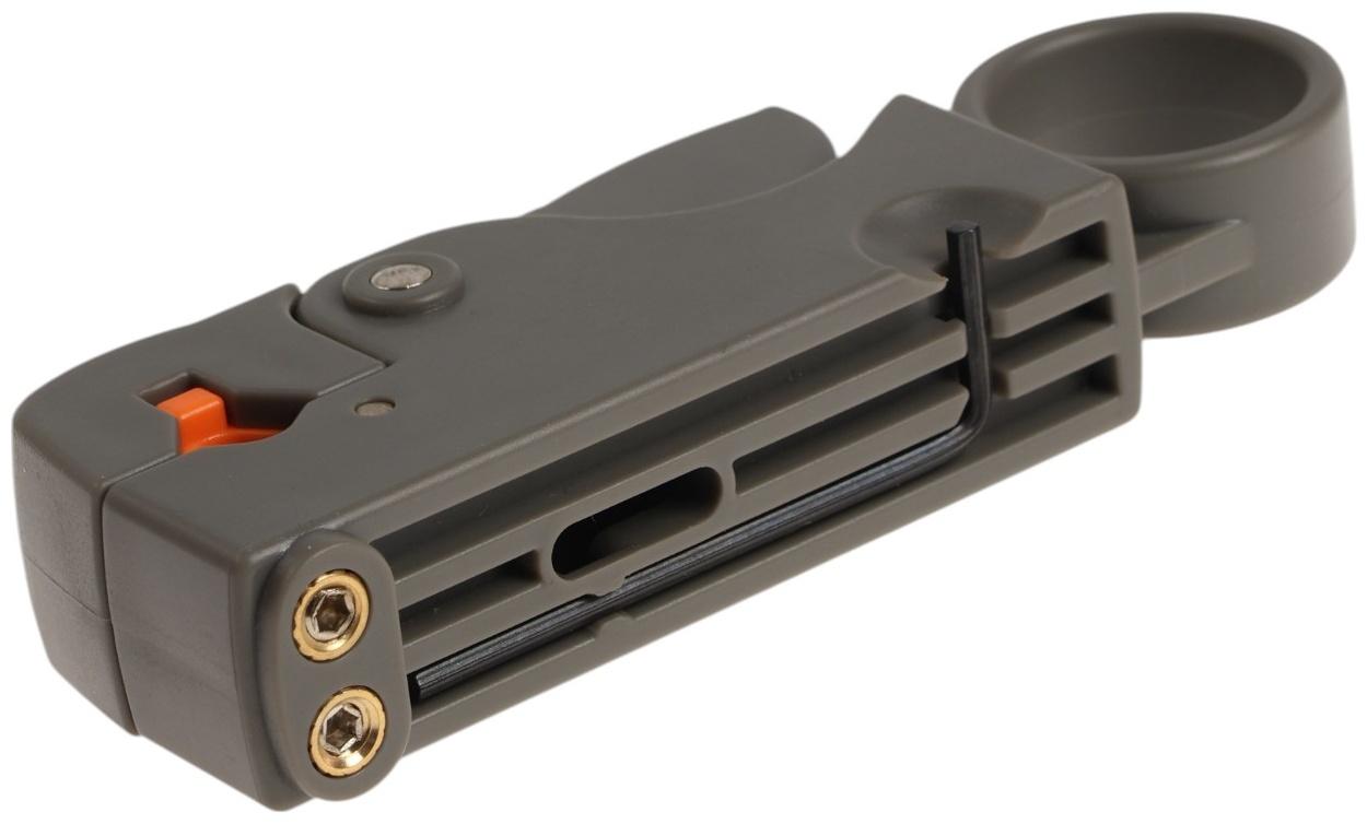 Стриппер ТУНДРА, для зачистки коаксиального кабеля RG-58/59, 4-6-8-12 мм