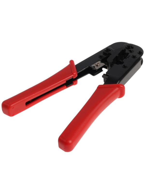 Кримпер ТУНДРА, для витой пары и телефонной линии RJ-45 8P 6P, горизонтальный обжим