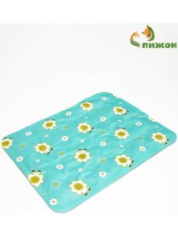 Коврик охлаждающий (гель), 40 х 30 см, ромашки
