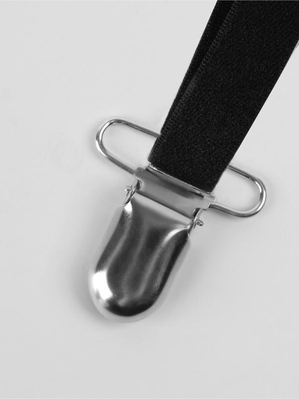 Клипсы для подтяжек, 3×1.5 см, 10 шт., цвет серебряный