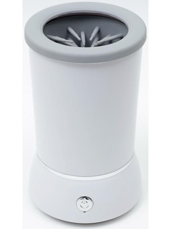 Лапомойка для собак и кошек FW-01, автоматическая, от батареек, белая