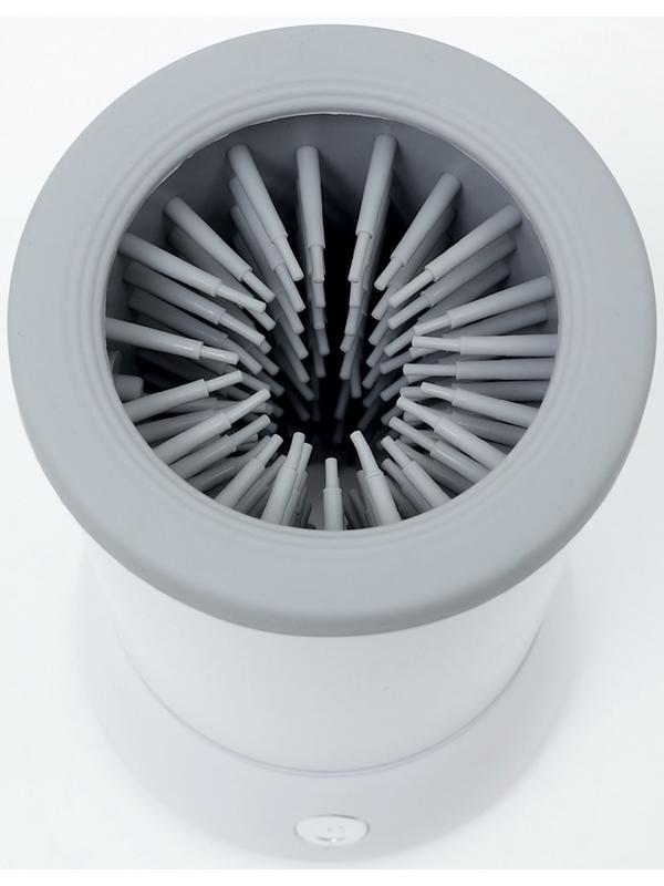 Лапомойка для собак и кошек FW-01, автоматическая, от батареек, белая