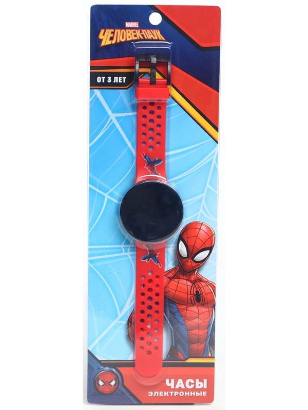 Часы детские электронные Marvel «Человек-паук», на батарейках