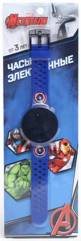 Часы детские электронные Marvel «Мстители», на батарейках
