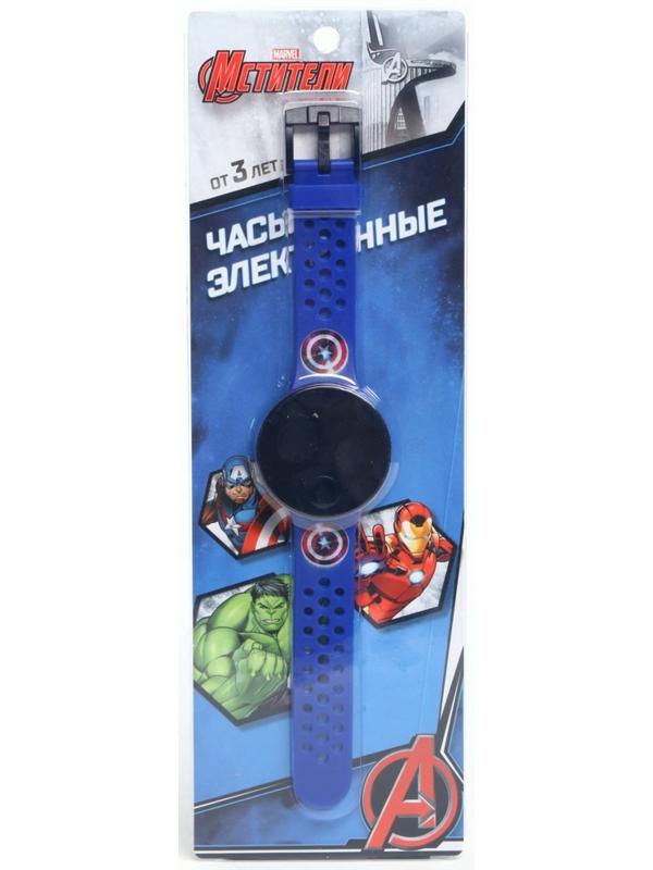 Часы детские электронные Marvel «Мстители», на батарейках