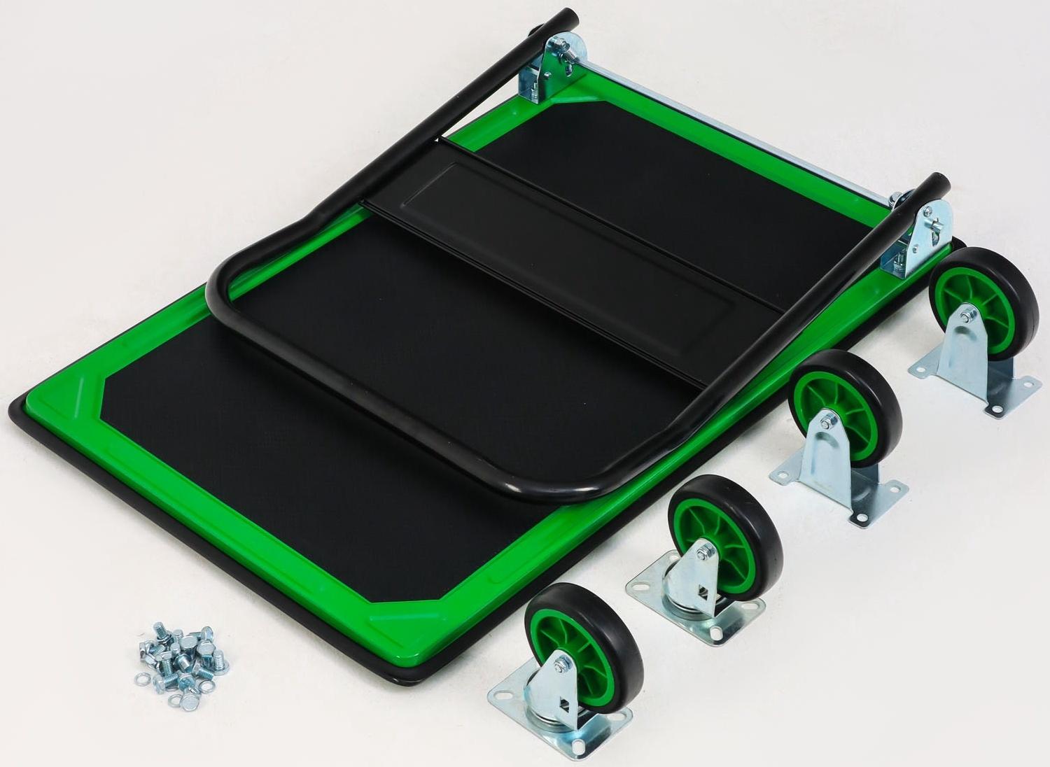 Тележка платформенная складная, для перевозки грузов, нагрузка до 300 кг, сталь, Greengo