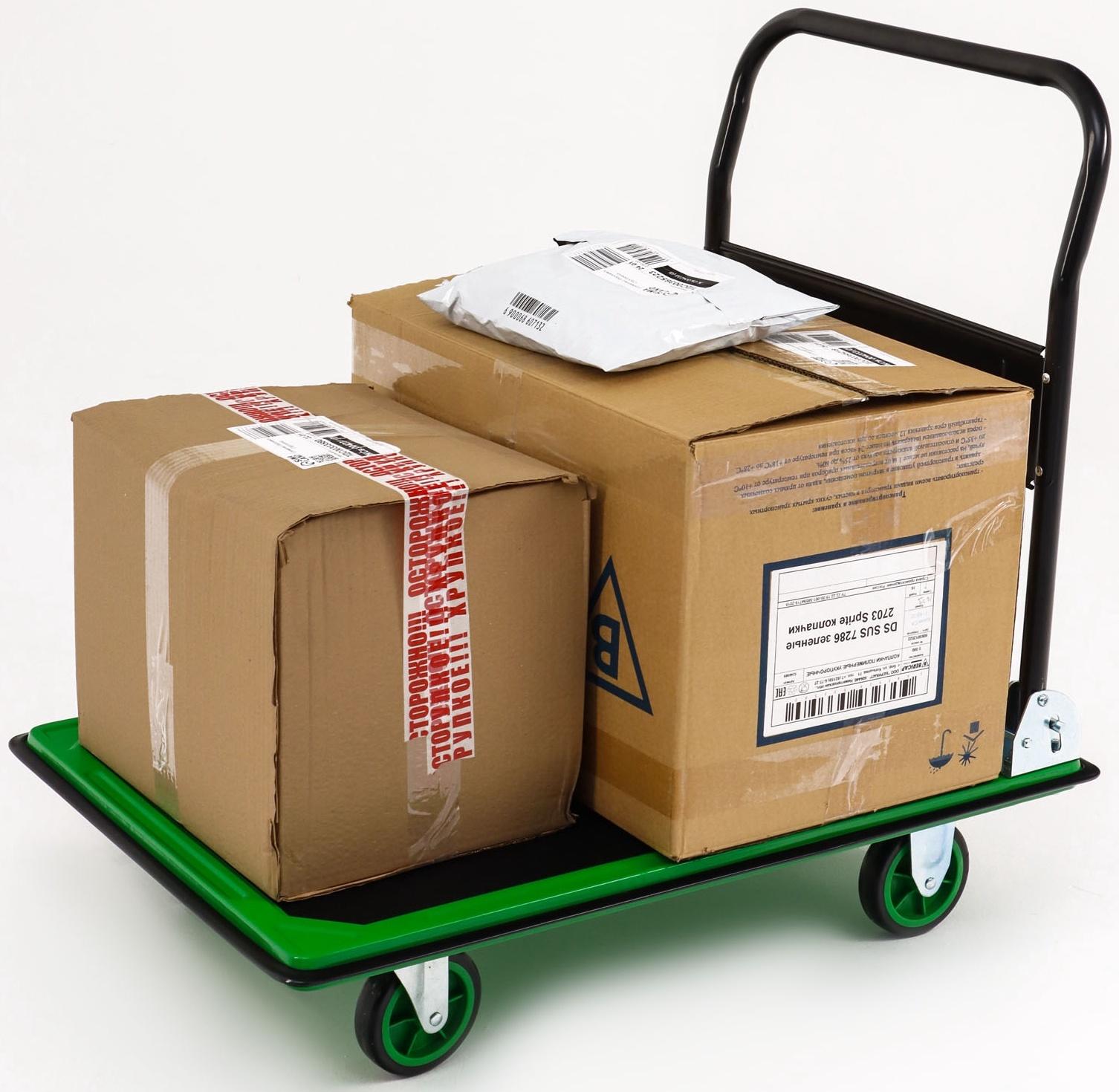 Тележка платформенная складная, для перевозки грузов, нагрузка до 300 кг, сталь, Greengo